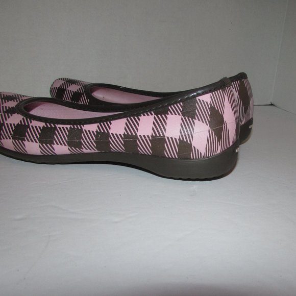 CROCS Lily LJ Plaid Flats Women's Size 8 Shoes - Picture 8 of 8